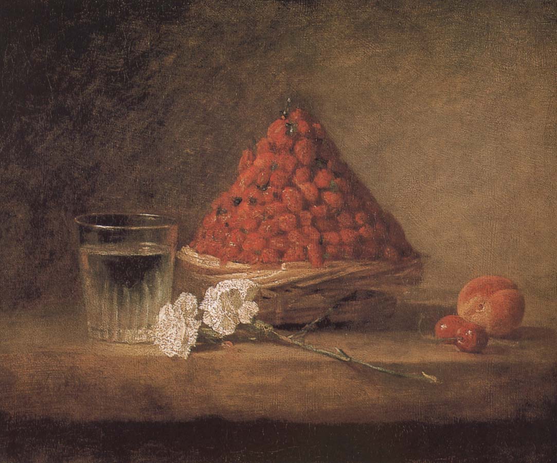 Jean Baptiste Simeon Chardin With wild strawberry basket